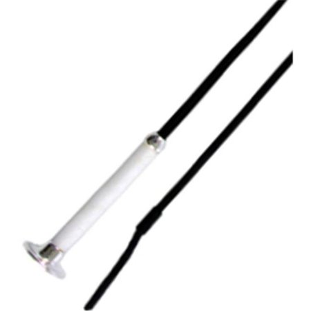 JACKS Jacks 1541-36 36 in. Dressage Whip with White Leather Covered Grip Handle - Black 1541-36